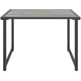 vidaXL Gartentisch Anthrazit 55x40x37 cm Stahl