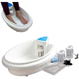 Fuß-Elektrolyse-Bad Komplett-Set mit Ionen-Technologie, Wasserwanne und Fußbad-Schüssel für Wellness und Fußpflege Zuhause, entspannt und reinigt | Marke am Ende