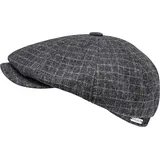Schiebermütze CHILLOUTS "Ronald Hat", Herren, Gr. 60, schwarz (anthrazit check), Materialmix, kariert, Mützen, mit komfortablem Innenfutter