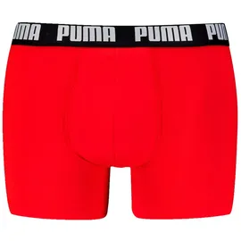 Puma Everyday Basic Boxershorts Schwarz/Rot XL 6er Pack