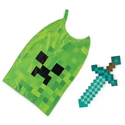 Minecraft: Kostümzubehör - Umhang und Schwert - 2-teilig