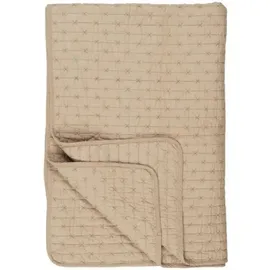 ib laursen Baumwoll-Quilt mit Kreuzstichen, 180 x 130 cm, leinen