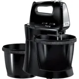MPM Mikser ręczny MMR-22Z/C z dwiema misami czarny, Handmixer, Schwarz