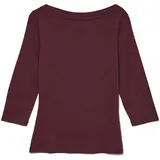 Vero Moda VMPANDA MODAL 3/4 TOP JRS NOOS Rot XS