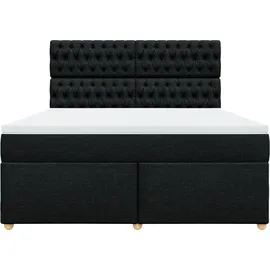 vidaXL Cruz 180 x 200 cm Schwarz