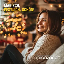 monzana Baumkerzen LED Kabellos 30er Set Warmweiß