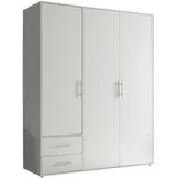 Pol Power Kleiderschrank Valencia 155 x 195 cm Dekor Weiß