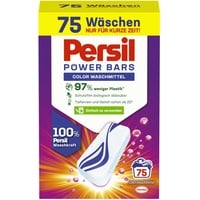 Persil Power Bars Color Waschmittel (75 Waschladungen), Vordosiertes Buntwaschmittel In Nachhaltiger Verpackung, Für Hygienisch Reine Wäsche Bereits Ab 20° C