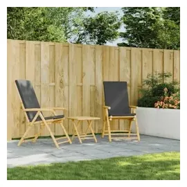 vidaXL Gartentisch Klappbar 45 x 45 x 45 cm Braun