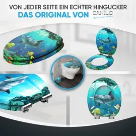 Sanilo WC-Sitz Delphin Korallen Blau