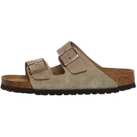 Birkenstock Arizona Weichbettung Veloursleder schmal taupe 42