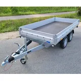 PKW Auto Anhänger Stema Hochlader gebremst 2000kg mit 25cm Bordwand 301 x 153 cm
