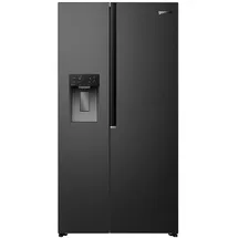 Gorenje NRS917E61BX Side-by-Side (528 l, 1786 mm hoch, schwarz inox)
