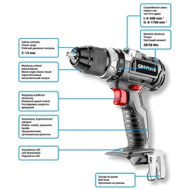 Graphite Akku-Bohrschrauber ohne Akku