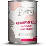 MjAMjAM Leckere Mahlzeit 400g Dose Katzennassfutter 6 x 400 Gramm kulinarischer Hirsch und Truthahn an frischen Cranberries