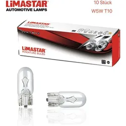10 Stück 12V T10 W5W W2,1x9,5d Glühlampe Glühbirne Lampe Autolampe