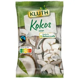 Kluth Knabberei, Kluth Kokos Chips getrocknet köstliche gesunde Snackoption 75g