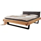 Balkenbett Massivholzbett 140 x 200 cm Fichte geölt gebeizt - SVEA