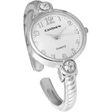 CANSNOW Spangenuhr Damen – Stilvolle Damenuhr Silber | Damen Uhren | Damenuhren | Armbanduhren für Damen | Uhr Damen Silber | Armbanduhr Damen Silber | Silber Uhr | Uhr Silber Damen (Silber-Weiß)