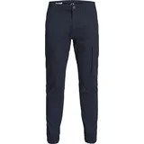 JACK & JONES Cargohose Dunkelblau 152