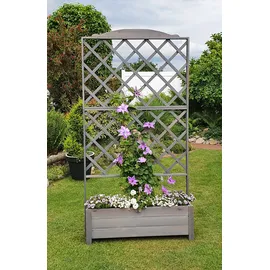 Promadino Rankkasten Botanica 110 x 32 cm Grau