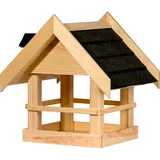 Dobar Vogelhaus "Zwart" aus Massivholz, ca.: 40x34,5x23,5 cm