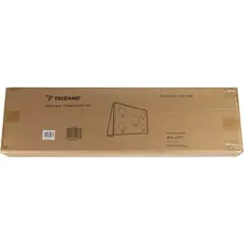TRIZAND Fußballtor mit Torwand Weiß/Schwarz 21268