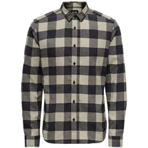 Only & Sons Herren Freizeithemd ONSGUDMUND Checked Shirt Grösse XS S M L XL XXL, Größe:L, Farbe:Dark Navy 22007112