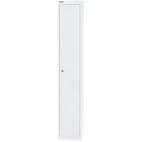 BISLEY Garderobenschrank Metall 30,5 x 30,5 x 180,2 cm Verkehrsweiß