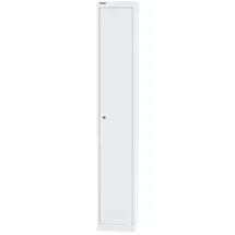 BISLEY Garderobenschrank Metall 30,5 x 30,5 x 180,2 cm Verkehrsweiß
