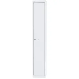 BISLEY Garderobenschrank Metall 30,5 x 30,5 x 180,2 cm Verkehrsweiß