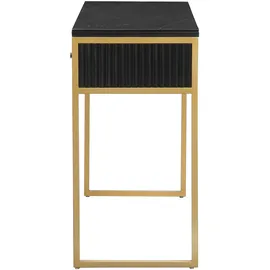 LEONIQUE Fleuriss Konsolentisch 110x40x76 schwarz