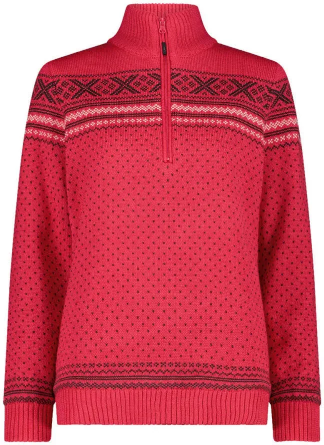 CMP Strickpullover Skirolli Damen rot 40