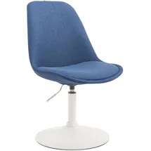CLP Esszimmerstuhl Maverick Polyester blau/weiß