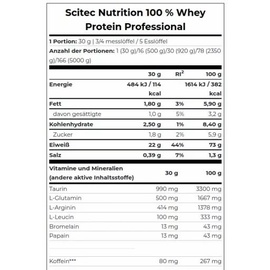 Scitec Nutrition 100% Whey Protein Professional Weiße Schokolade Pulver 920 g