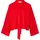 Comma, Baumwollbluse mit Schluppenkragen und verstellbarem Ärmelsaum - rot - 34