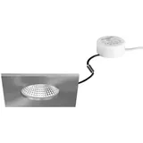 Brumberg Einbaudownlight 1 quadratisch Nickel