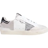 Pepe Jeans Lane Silver Trainers EU 37