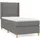 vidaXL Boxspringbett 100 x 200 cm Dunkelgrau