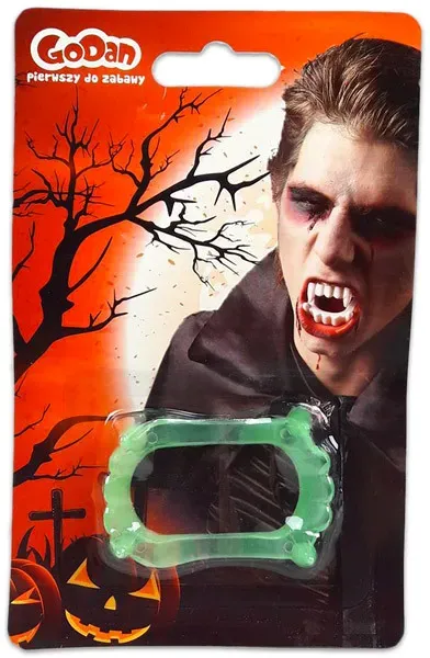 Im Dunkeln leuchtender Vampirzahn