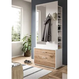 xonox.home Polo Garderobenschrank 80x190x38 cm weiß