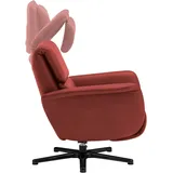 Hukla Sessel »HU-LC17037«, Verstellbare Beinauflage und Rückenlehne, hochklappbare Rückenpolster, rot