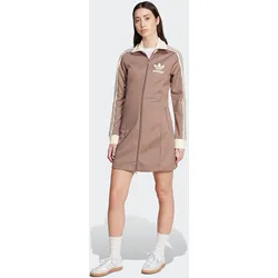 Outdoorjacke ADIDAS ORIGINALS "3S TRACK DRESS", Damen, Gr. M, braun (trace braun), Obermaterial: 52% Baumwolle, 48% Polyester, sportlich, Jacken