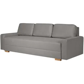 Home Affaire 3-Sitzer HOME AFFAIRE "SHERIDIAN Schlafsofa mit Bettkasten, in Feincord & Velvet", grau, B:225cm H:80cm T:94cm, 100% Polyester, Sofas, mit Wellenunterfederung, moderne Bezüge, B/H/T 225/94/80