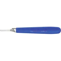 voelkner selection Skalpellgriff 140 mm Nickel, Kunststoff Blau 1 St.