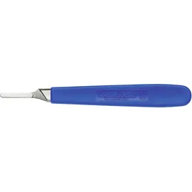 voelkner selection Skalpellgriff 140 mm Nickel, Kunststoff Blau 1 St.