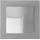 LEDIX Wandeinbauleuchte TIMO 1 LED 73x73mm stahlfarbig