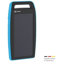 XLayer Powerbank Plus Solar 15000 schwarz/blau (215774)