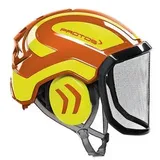protos® Protos Forsthelm / Schutzhelm KOX Integral Arborist gehörschutz, ausstattung:feines visier, farbe:orange/gelb