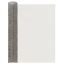 vidaXL Mesh Bildschirm 80 x 500 cm Silber/Edelstahl